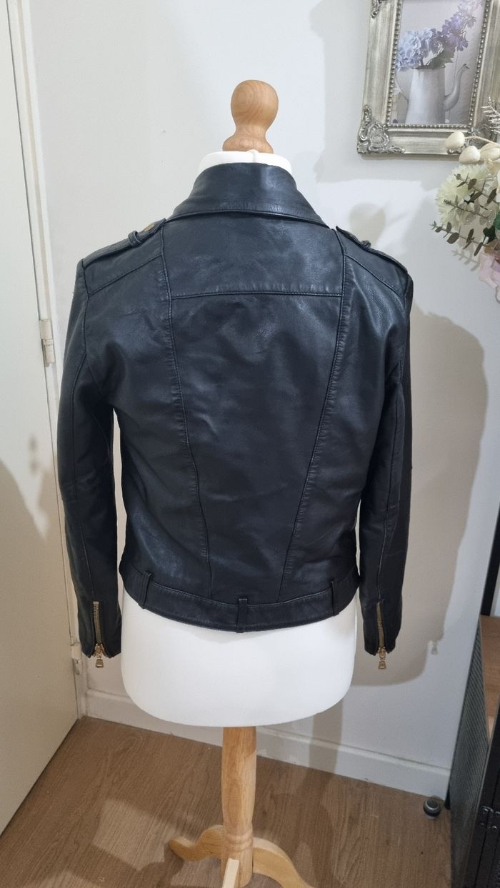 Veste perfecto cuir Kookaï 38 - photo numéro 5