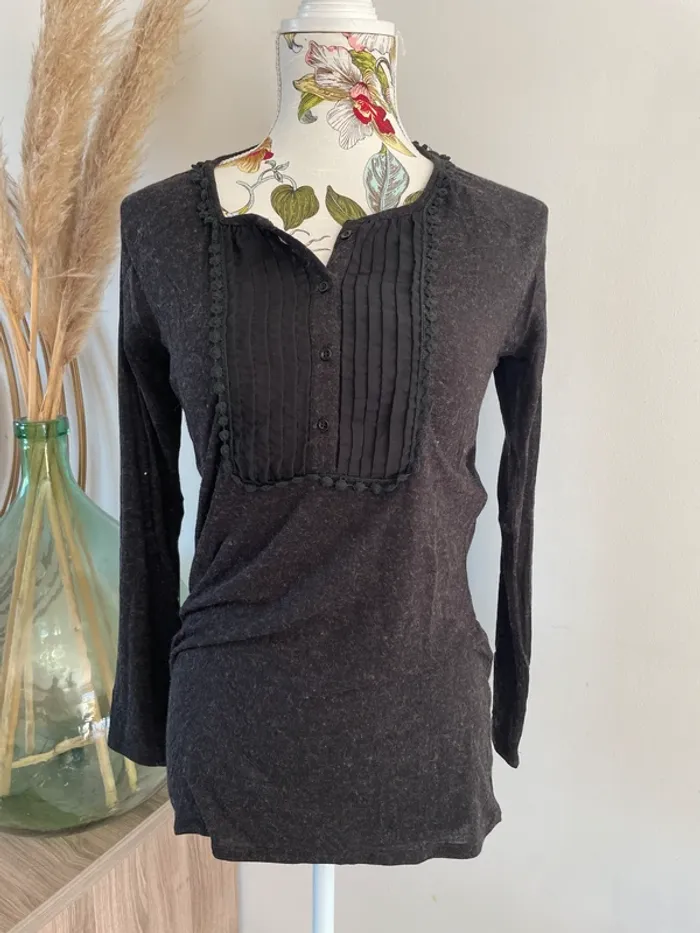 T-shirt manches longues/pull fin en laine Naf Naf TM