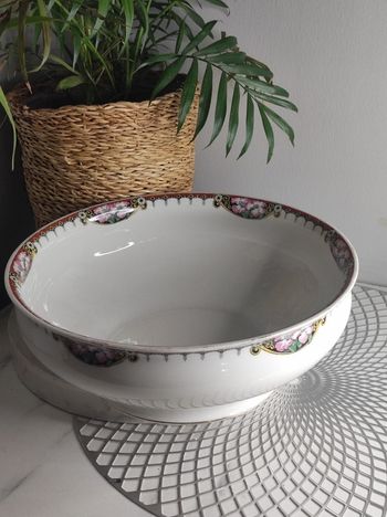 Grand legumier porcelaine