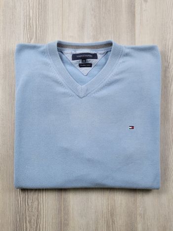 Sweat Tommy Hilfiger bleu ciel – XXL – très bon état