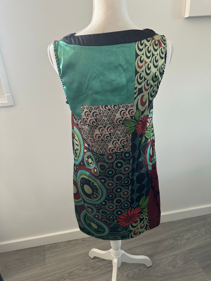 Robe bariolée multicolore satinée Y2K Xanaka T38 M - photo numéro 3