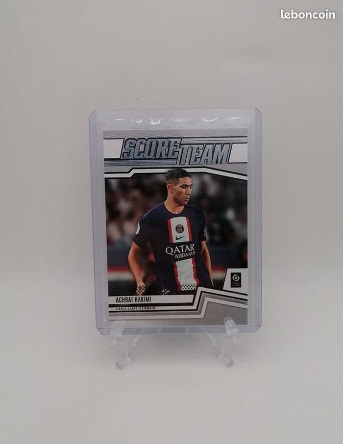 Carte Panini score Ligue 1 2022-23 Score Team Achraf Hakimi n°24.