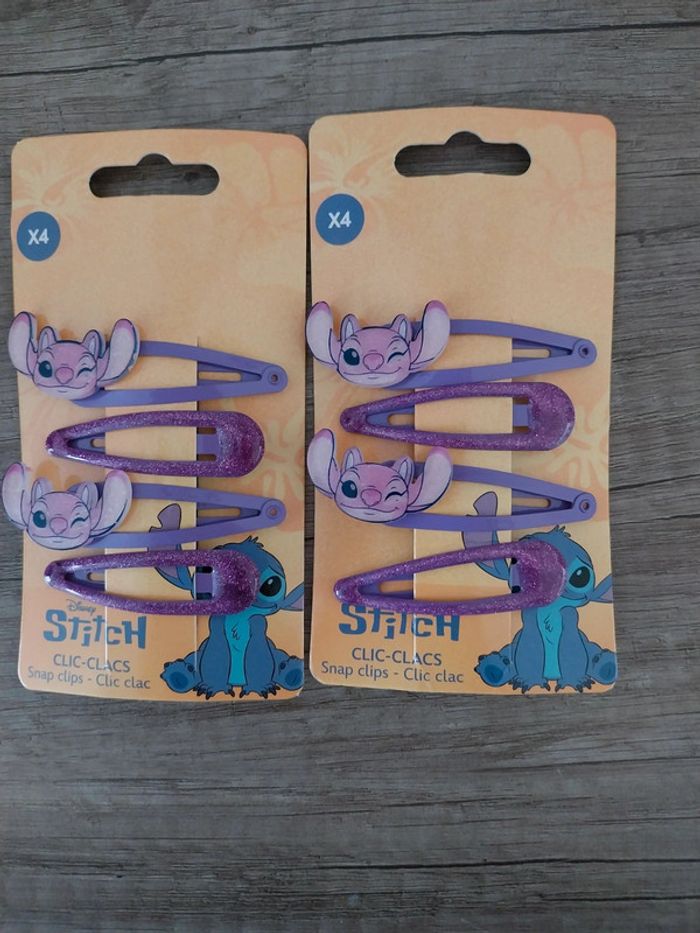 Lots barrettes à cheveux Stich