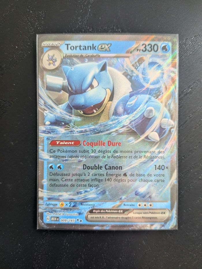Carte Pokémon Tortank EX 9/165 EV3.5 Ecarlate et Violet série 151 Mew