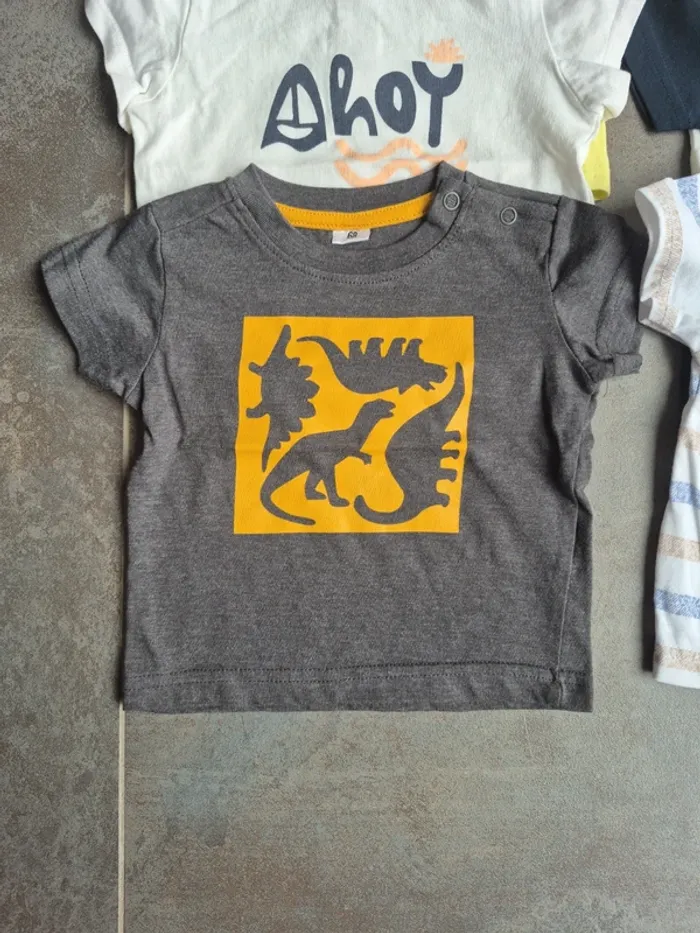 Lot tee-shirts 6 mois bébé garçon - photo numéro 2