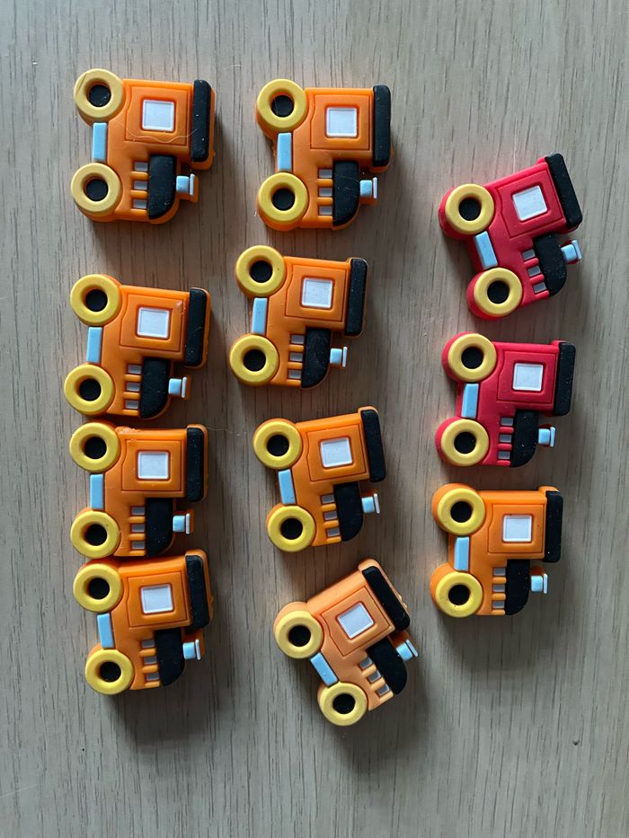 Perles en silicone forme Train Locomotive