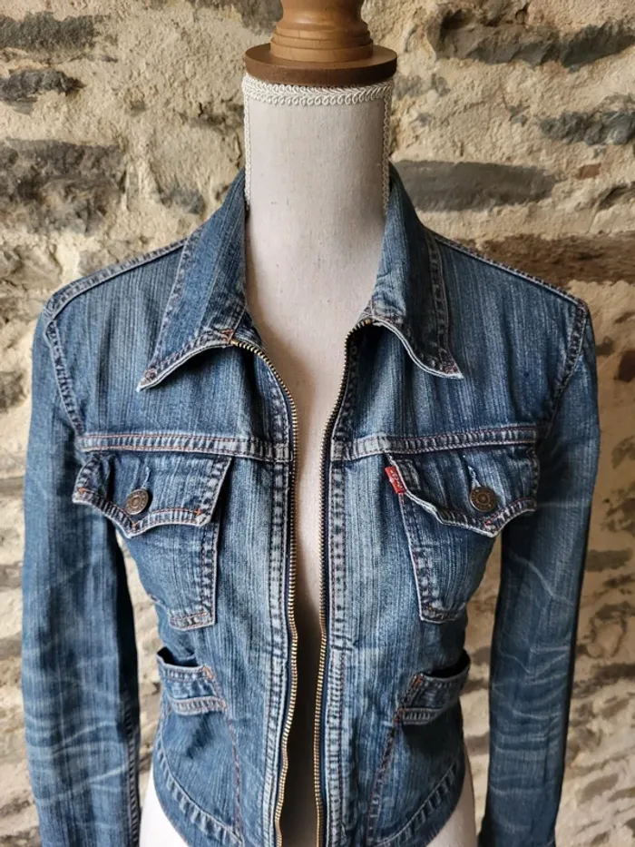 Veste en jean Levi's bleue Taille S - photo numéro 2