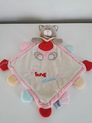 Super doudou chat Baby Nat. Création Française