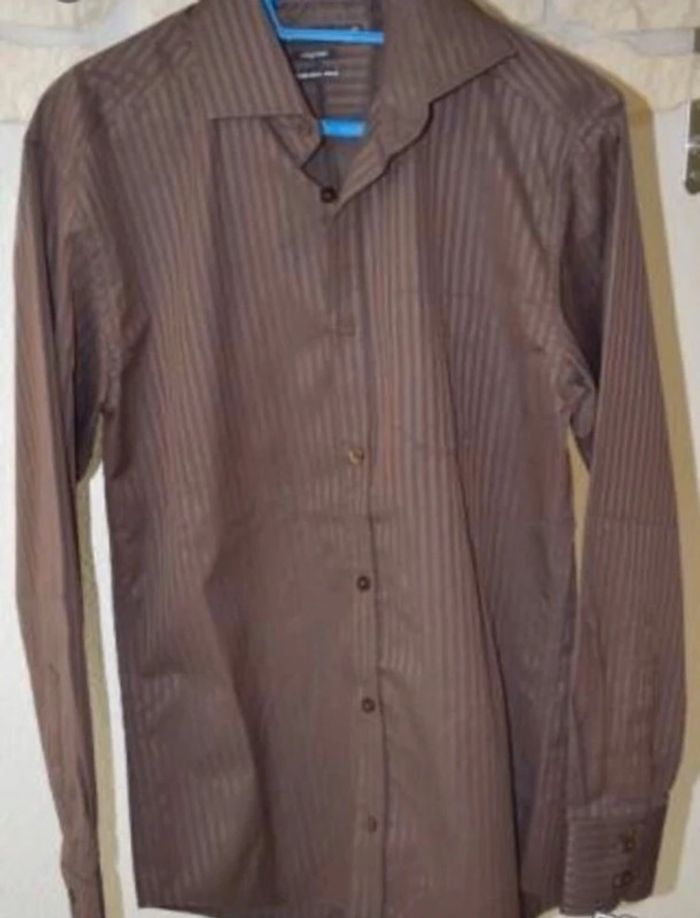 Chemise taille 2 Jules Marron NEUVE - photo numéro 4