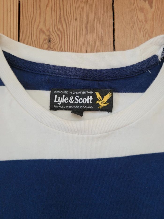 Tee-shirt manches courtes Lyle&Scott à rayures - S - photo numéro 3