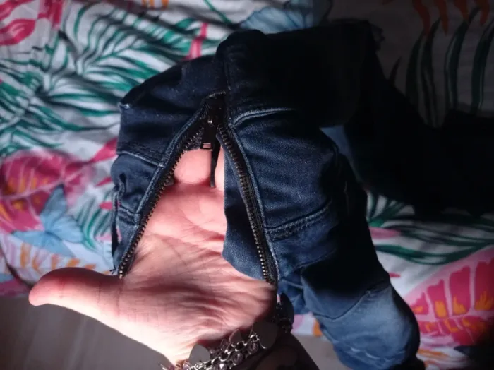 Salopette pantalon bleu en jeans - photo numéro 6