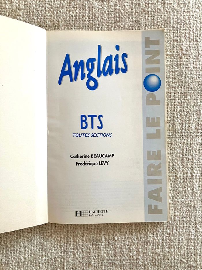 Faire le point Anglais Bts Toutes Sections Hachette Education - photo numéro 3