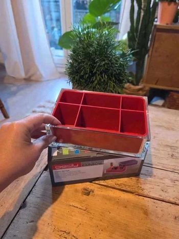 💄 Organisateur maquillage Gedy – 6 compartiments, design élégant, neuf