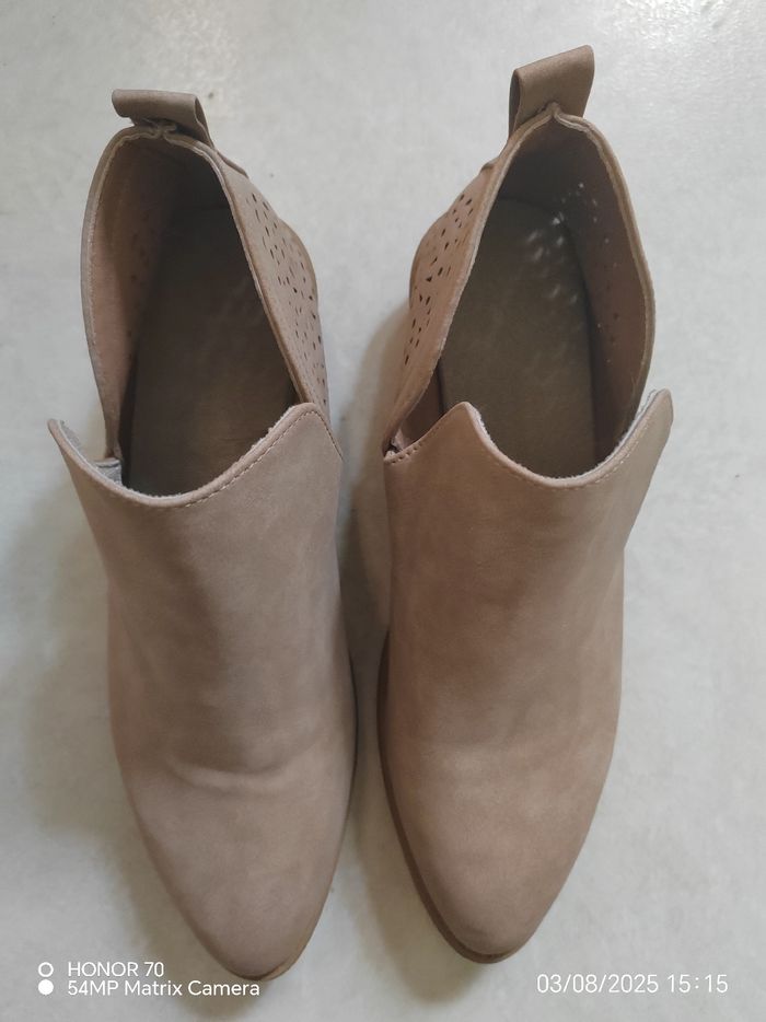Bottines aspect daim - photo numéro 4