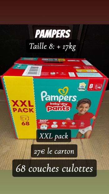 68 couches culottes Taille 8