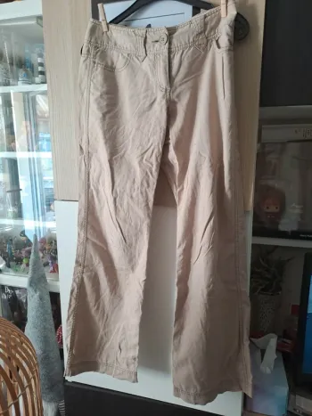 Pantalon lin et coton