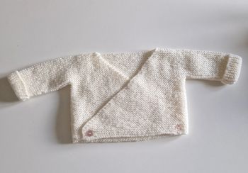 Gilet/brassière laine 1 mois