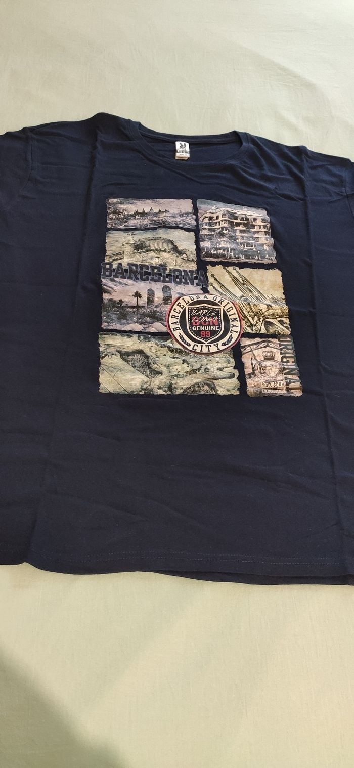 T-shirt homme taille XXL neuf, Barcelone