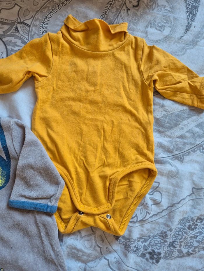 Lot grenouillère + body col roulé - photo numéro 3