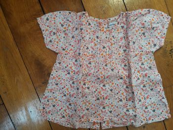 Blouse fille manches courtes 18 mois