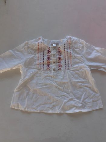 Tunique fille blanc 12 mois Mila blue