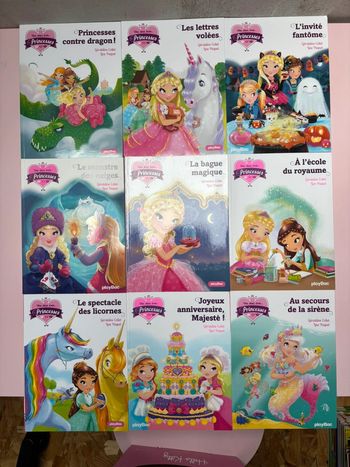 Lot 9 livres une deux trois princesses