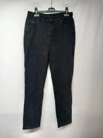 Jeans taille haute Lee Noir en coton