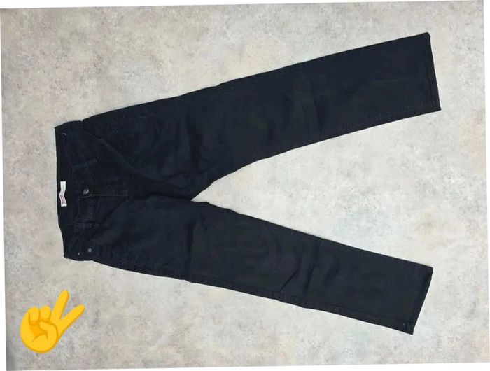 Jeans Levi's Signature W29 FR38 L30 coupe droite noir Homme Men pan353b - photo numéro 3