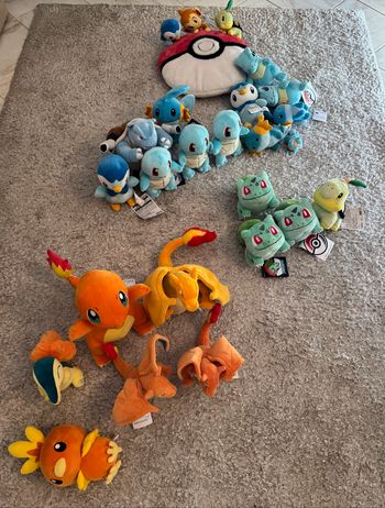 Pokemon starters peluches officiel
