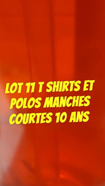 Lot 11 t shirts et polos manches courtes