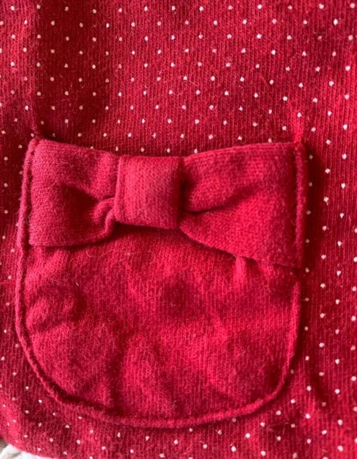 Barboteuse Terre de Marins Rouge à Pois Blanc 18M - photo numéro 7