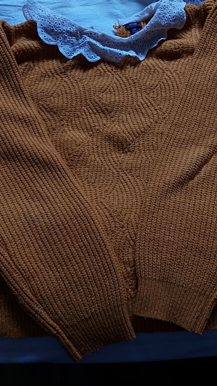 Pull col brodé filke - photo numéro 2