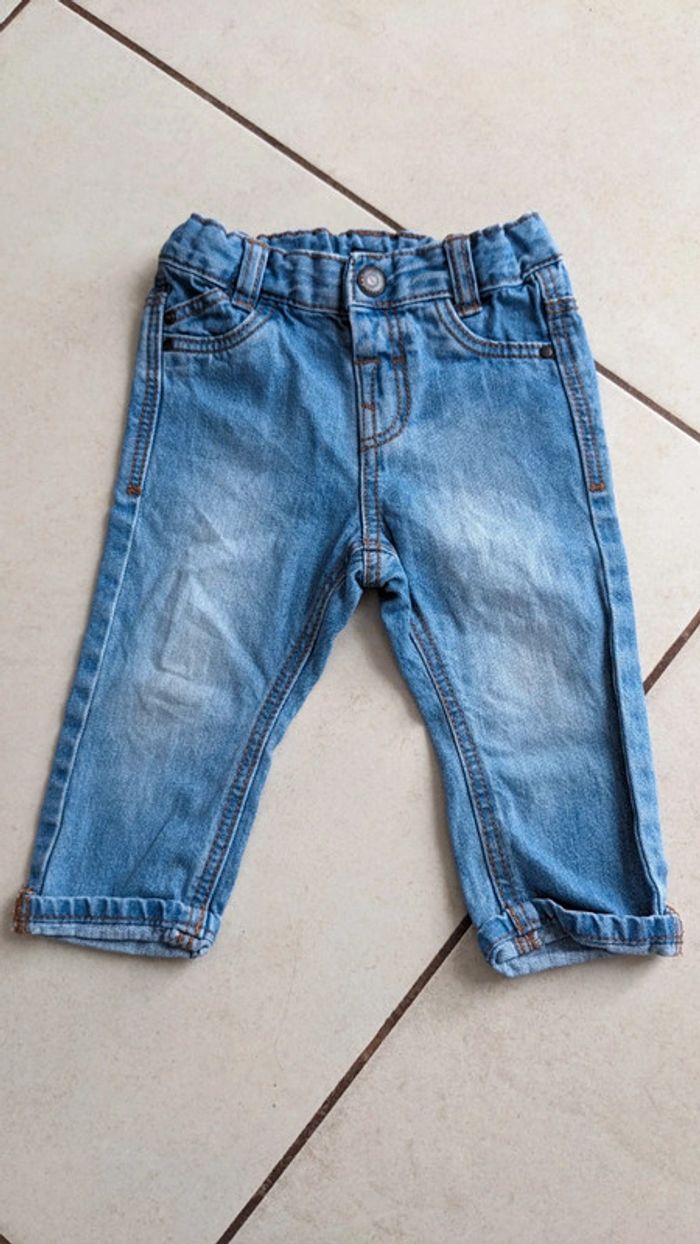 Lot de 2 jeans garçon 9 mois - photo numéro 2
