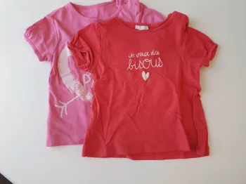 Lot 2 maillots manches courtes