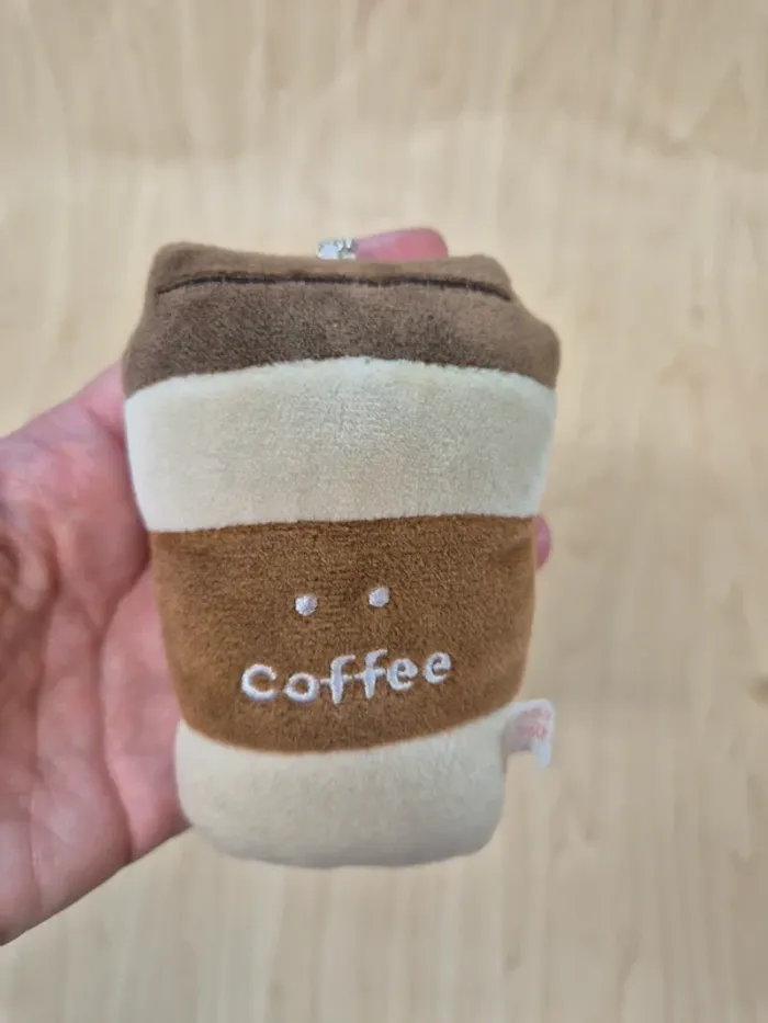 Porte-clés peluche Tsuburana Hitomi "Fast Food" : Coffee - photo numéro 2