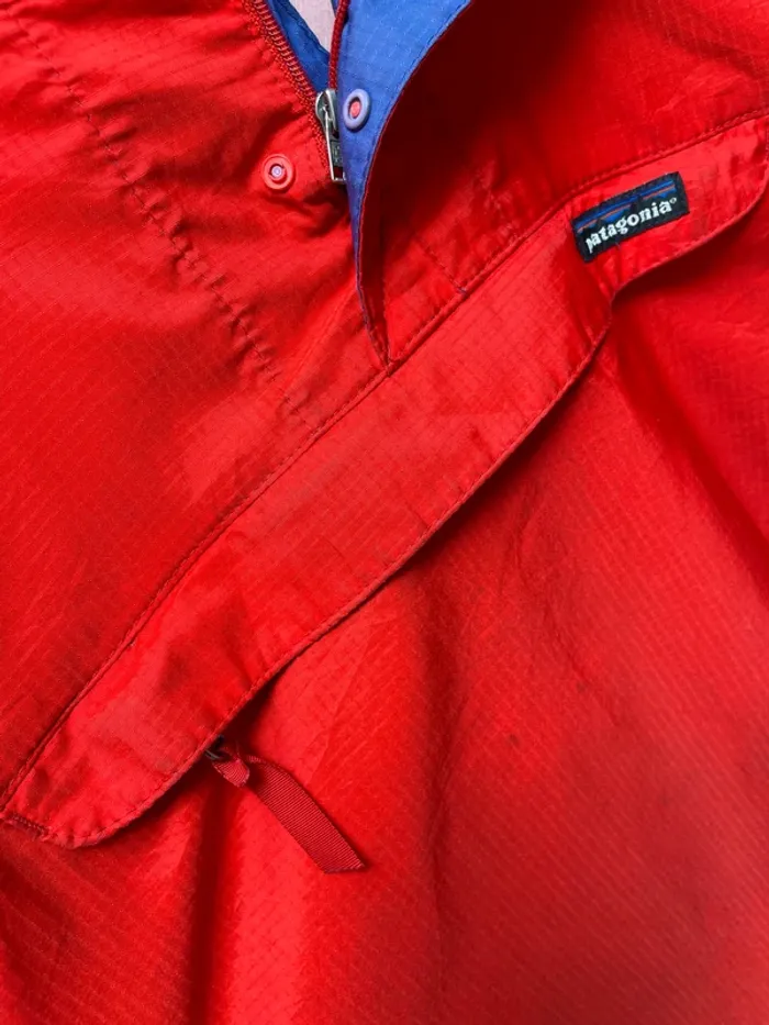 Veste à capuche vintage Patagonia homme L rouge 1/4 zip années 90 Made in USA 🇺🇸 - photo numéro 17