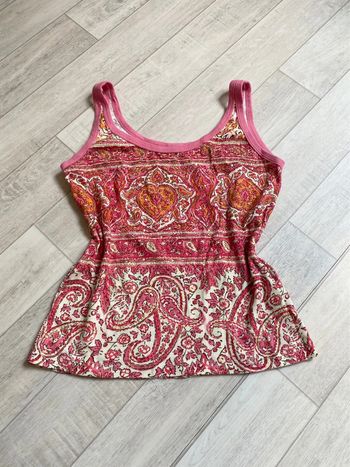 Top vintage à motifs