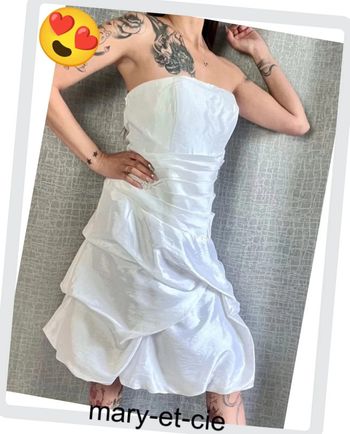 SOLDÉ - Robe bustier blanche taille XXL