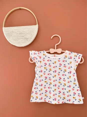 T-shirt Obaïbi motifs cerises – 6 mois