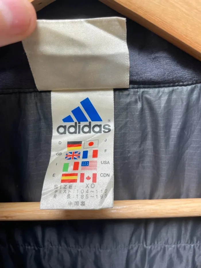 Adidas parka windbreaker track suit mens XL black - photo numéro 7