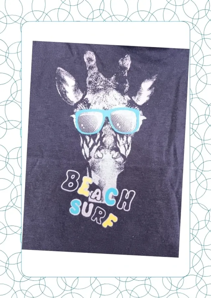 Tee shirt manches courtes 6 mois Bébé rêve - photo numéro 2