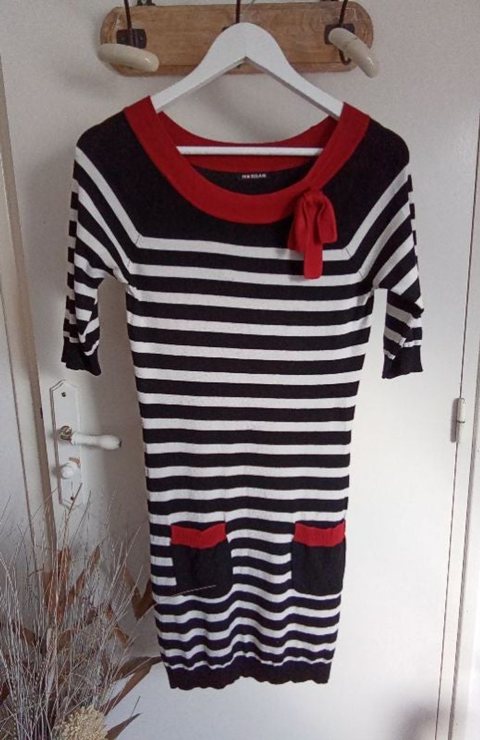 Robe à rayures noires et blanches Morgan taille 38