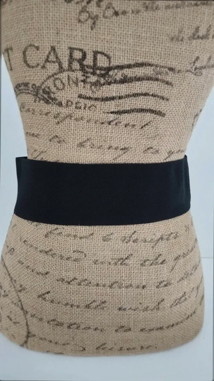 Ceinture noire élastique 75/80 cm femme - photo numéro 4