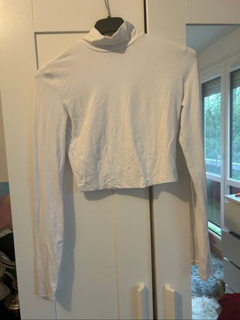 Sous-pull blanc Bershka