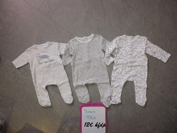 lot de 3 pyjamas fin TEX taille 3 mois