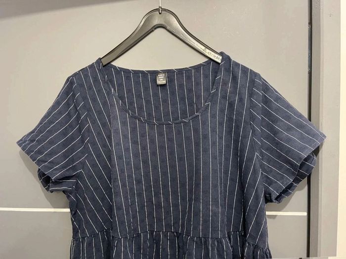 Robe femme  Shein Curve 1XL bleu marine blanc - photo numéro 2