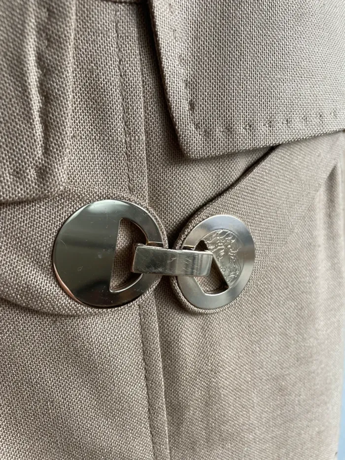Tailleur veste jupe Versace Collection camel - photo numéro 8