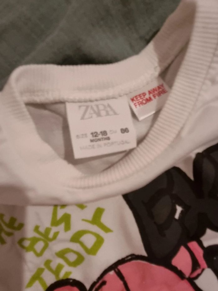 T Shirt Zara 12-18mois - photo numéro 2