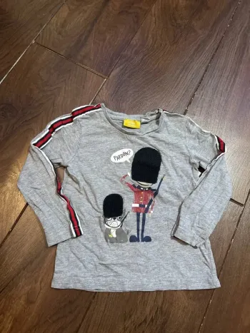 t shirt à manches longues garcon en coton gris My Chicco 3 ans