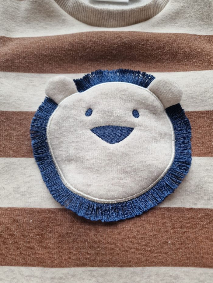 Pull à lignes lion - photo numéro 6